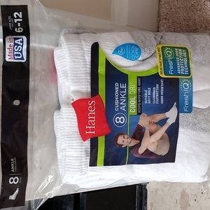 Hanes men's cool dry ankle socks